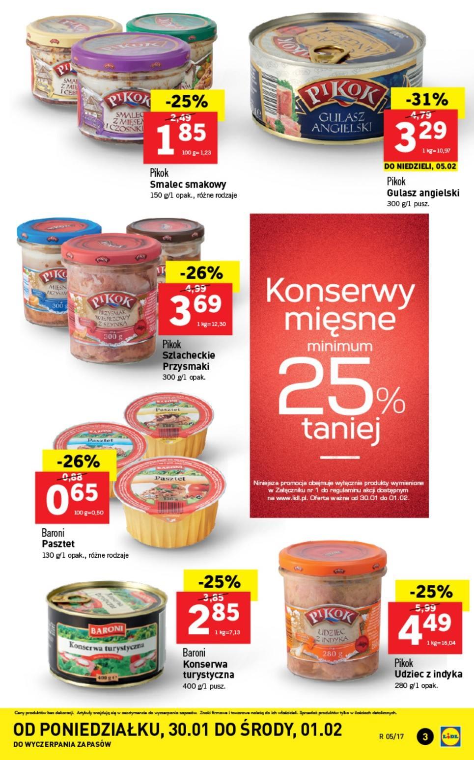 Gazetka promocyjna Lidl do 01/02/2017 str.3