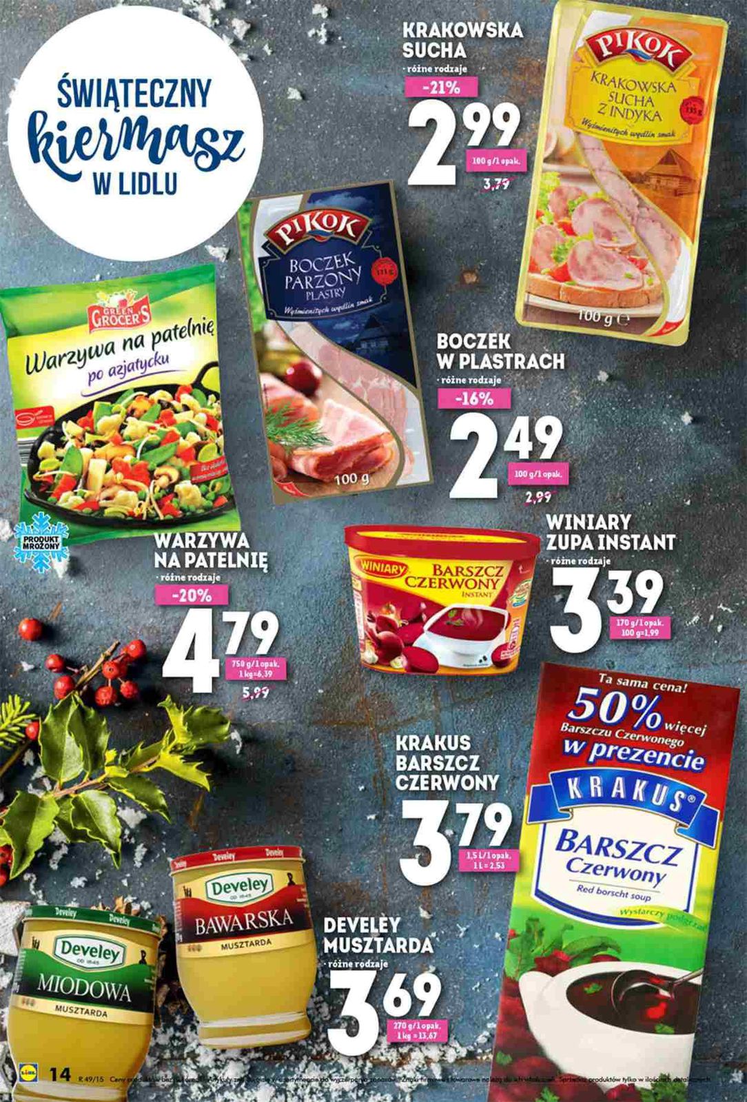 Gazetka promocyjna Lidl do 06/12/2015 str.14