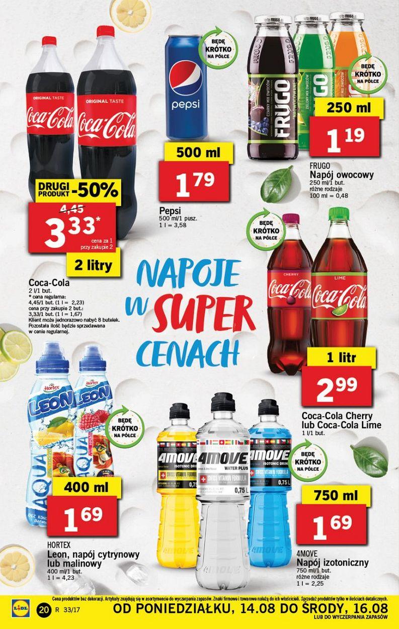 Gazetka promocyjna Lidl do 16/08/2017 str.20