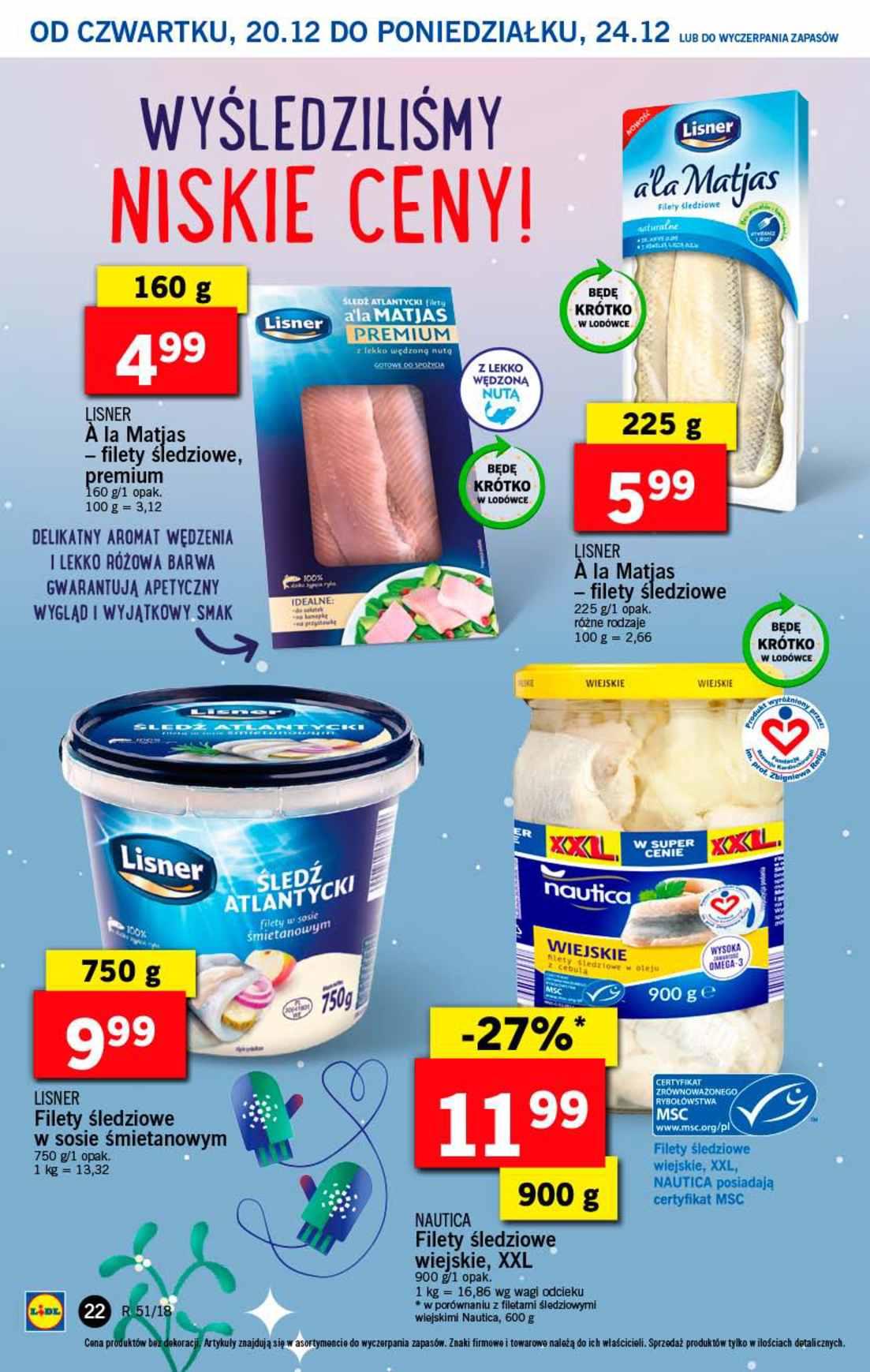 Gazetka promocyjna Lidl do 23/12/2018 str.22