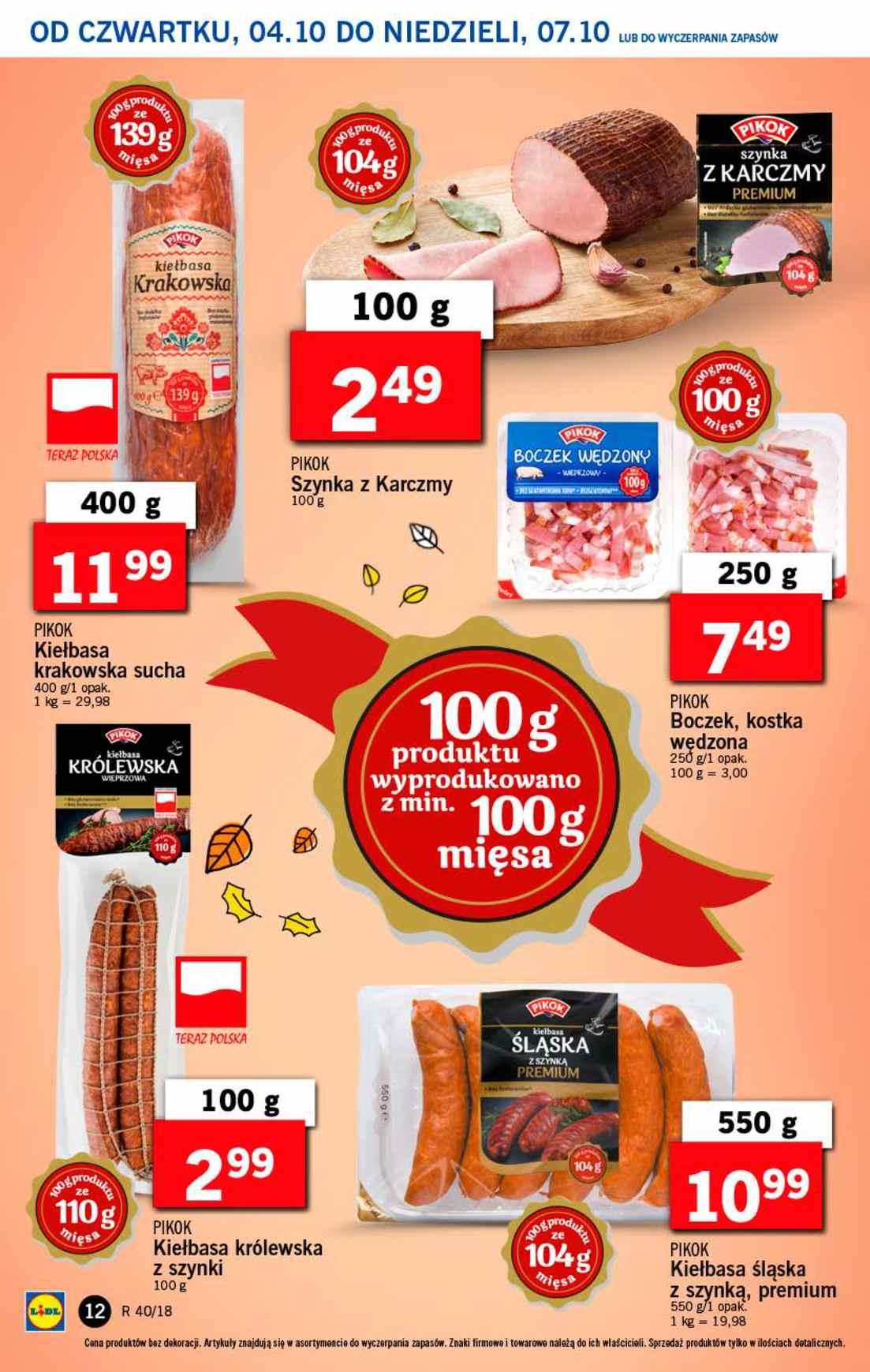 Gazetka promocyjna Lidl do 07/10/2018 str.12