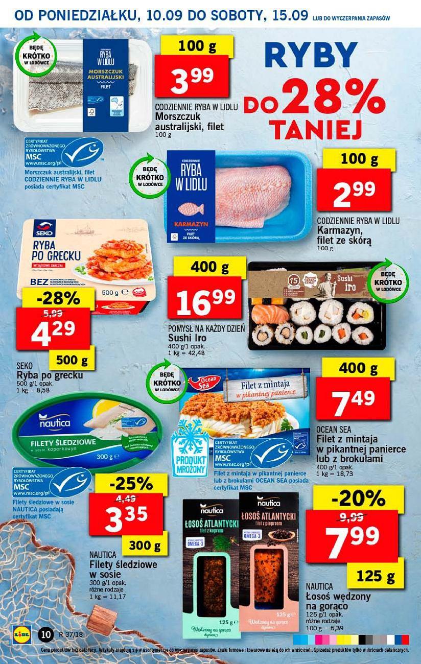 Gazetka promocyjna Lidl do 12/09/2018 str.10