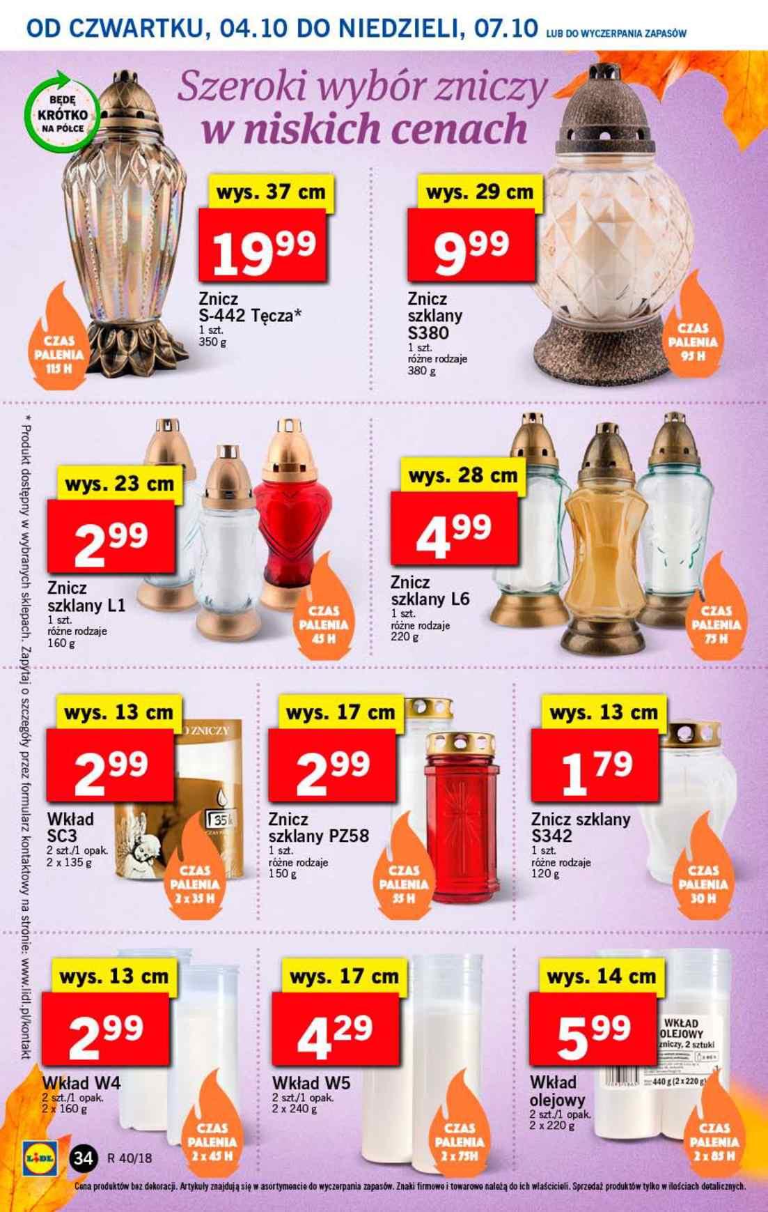 Gazetka promocyjna Lidl do 07/10/2018 str.34