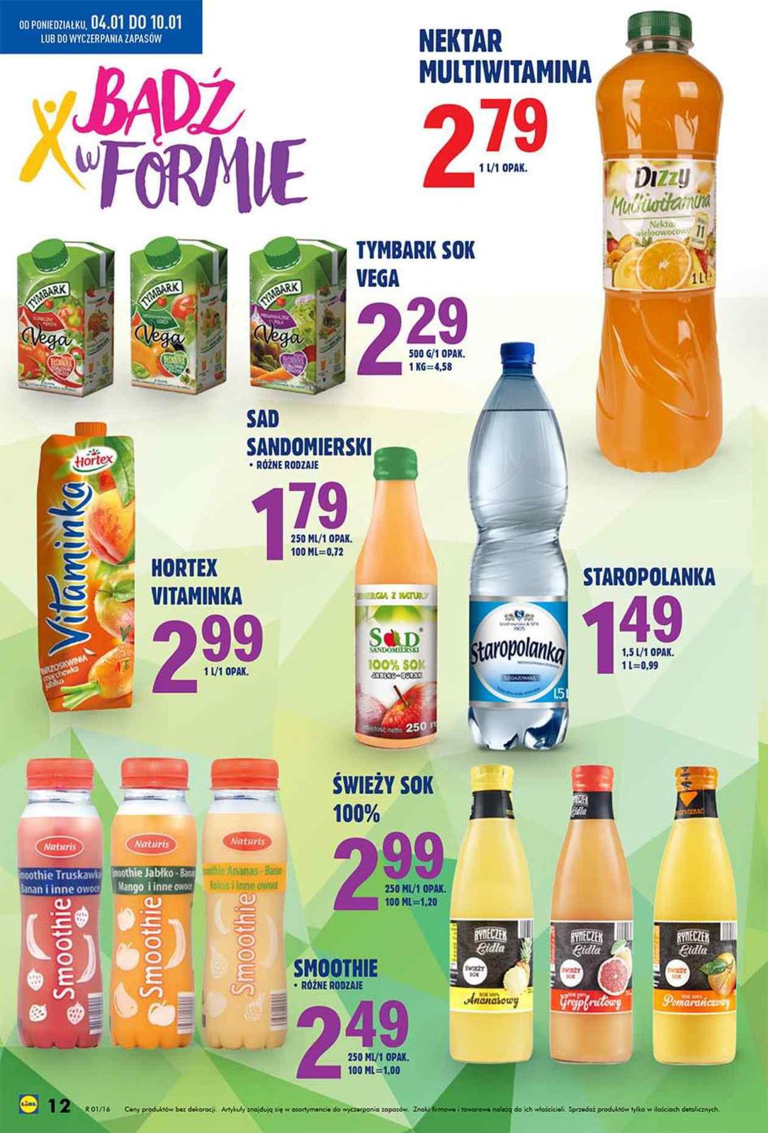 Gazetka promocyjna Lidl do 10/01/2016 str.12