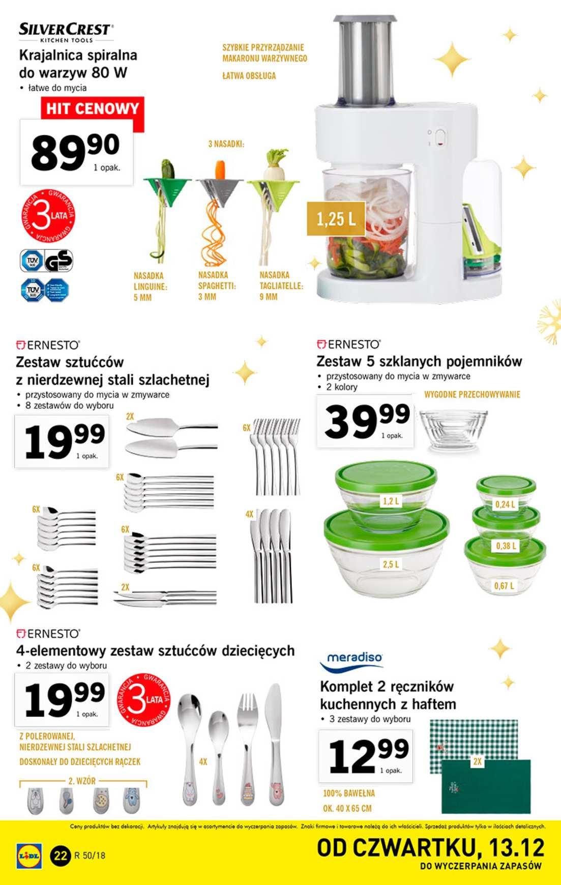 Gazetka promocyjna Lidl do 16/12/2018 str.22