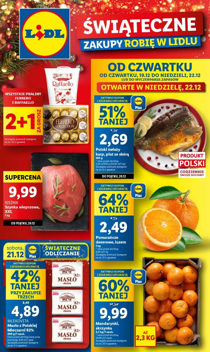 Gazetka promocyjna Lidl do 22/12/2024 str.1