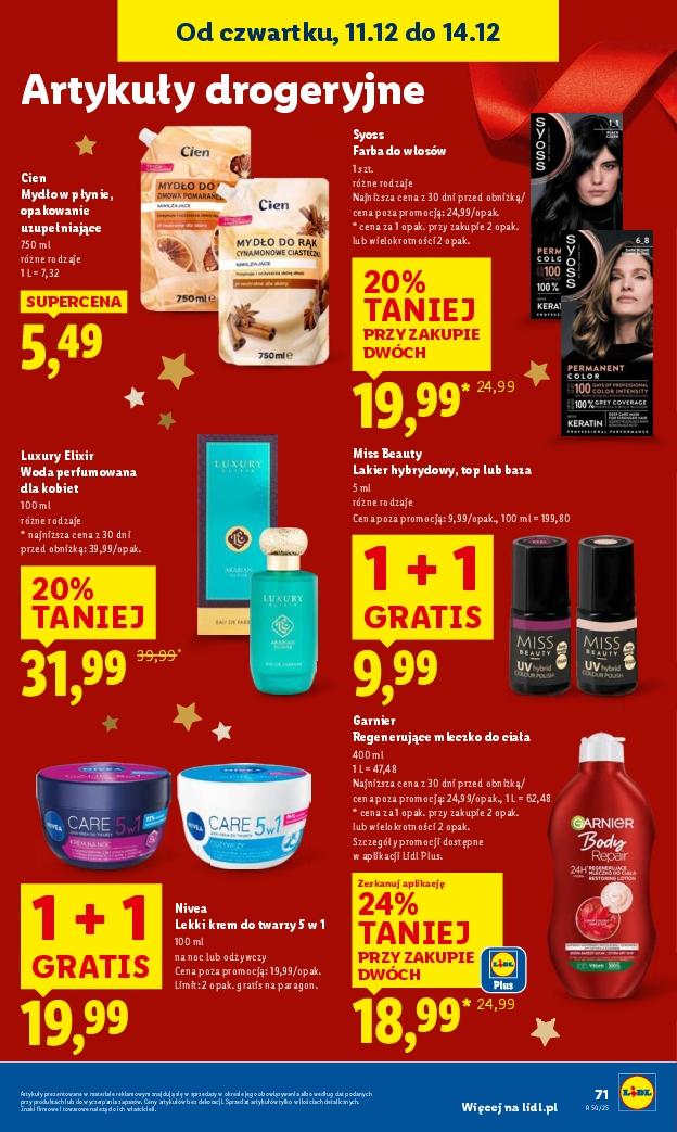 Gazetka promocyjna Lidl do 14/12/2025 str.71