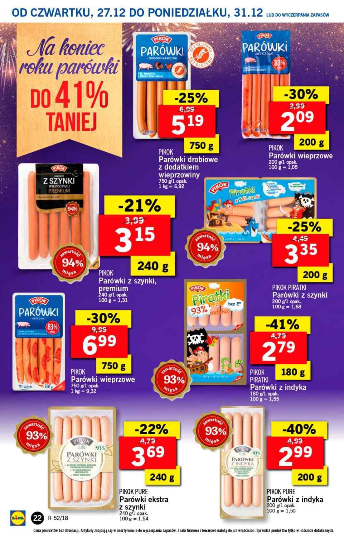 Gazetka promocyjna Lidl do 31/12/2018 str.22