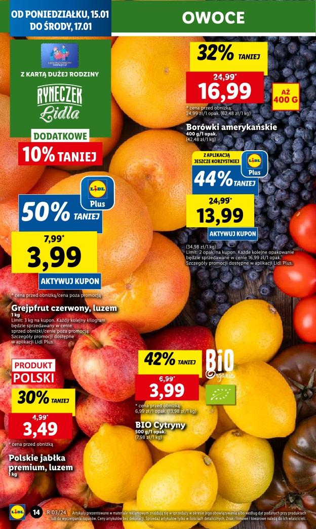 Gazetka promocyjna Lidl do 17/01/2024 str.14