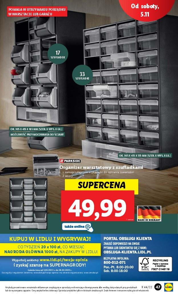 Gazetka promocyjna Lidl do 05/11/2022 str.47