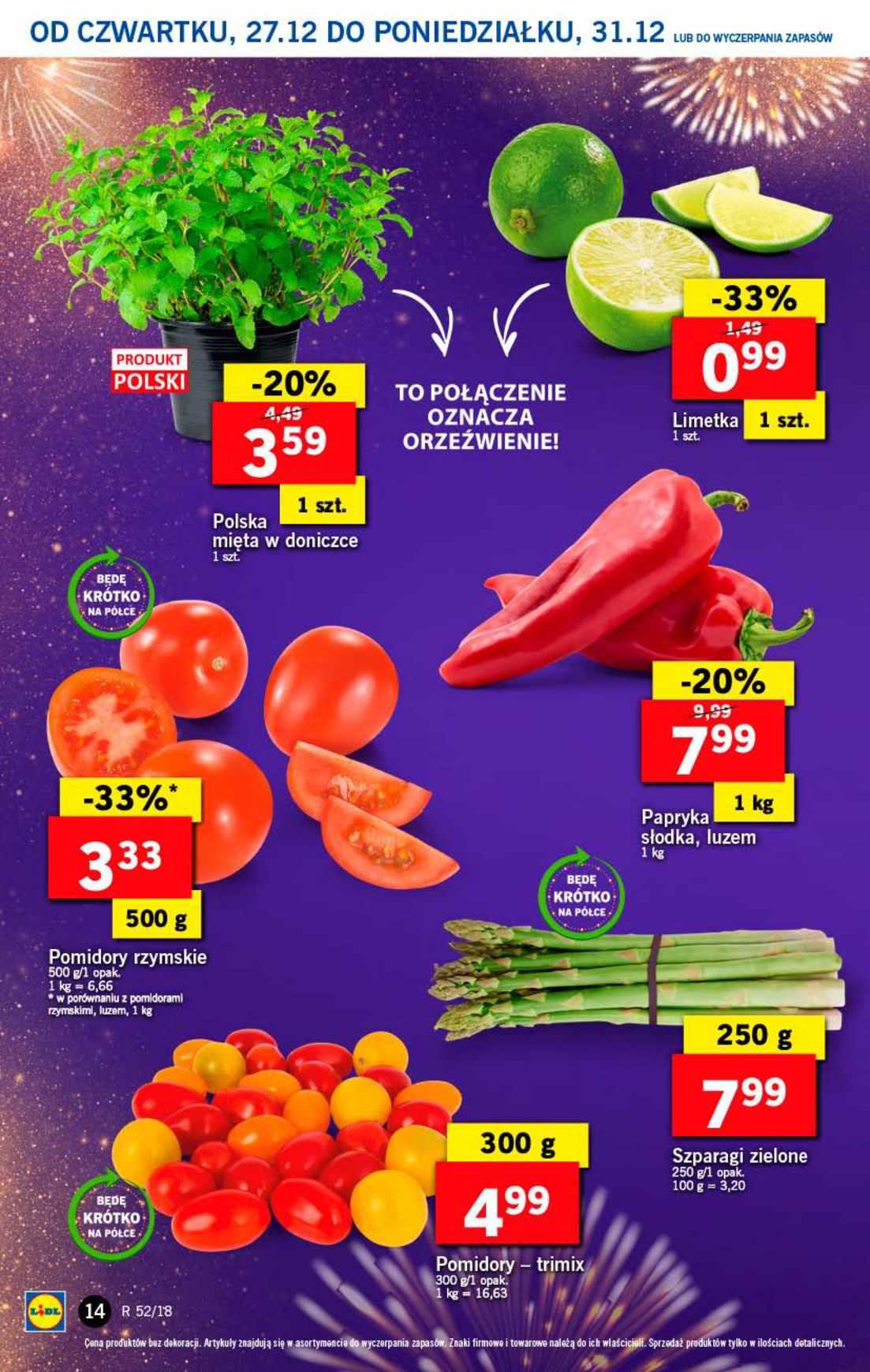 Gazetka promocyjna Lidl do 31/12/2018 str.14