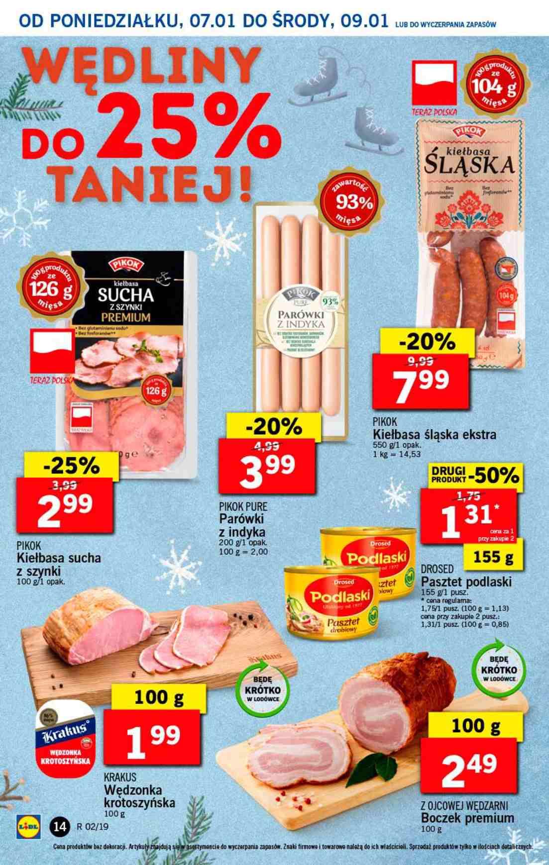 Gazetka promocyjna Lidl do 09/01/2019 str.14