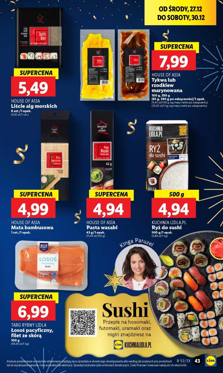 Gazetka promocyjna Lidl do 30/12/2023 str.43