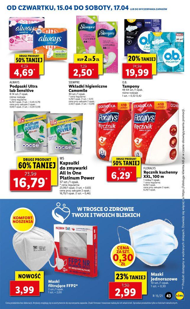 Gazetka promocyjna Lidl do 17/04/2021 str.43