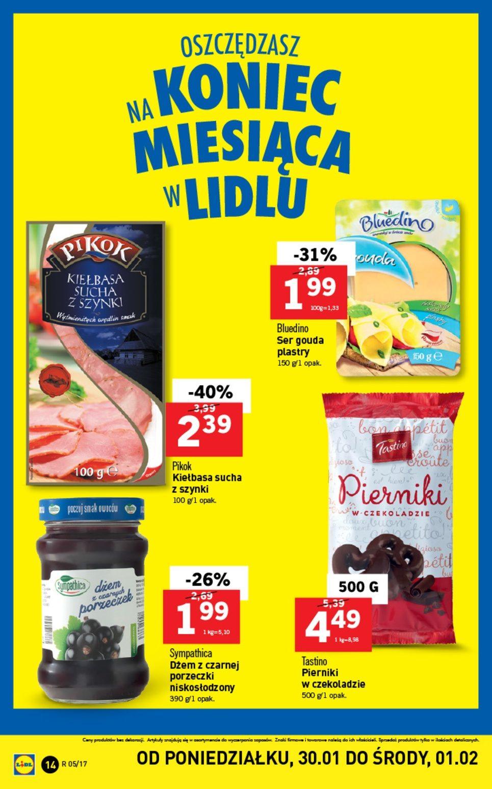 Gazetka promocyjna Lidl do 01/02/2017 str.14