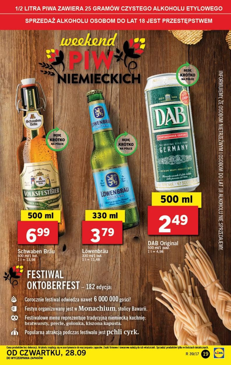 Gazetka promocyjna Lidl do 01/10/2017 str.19