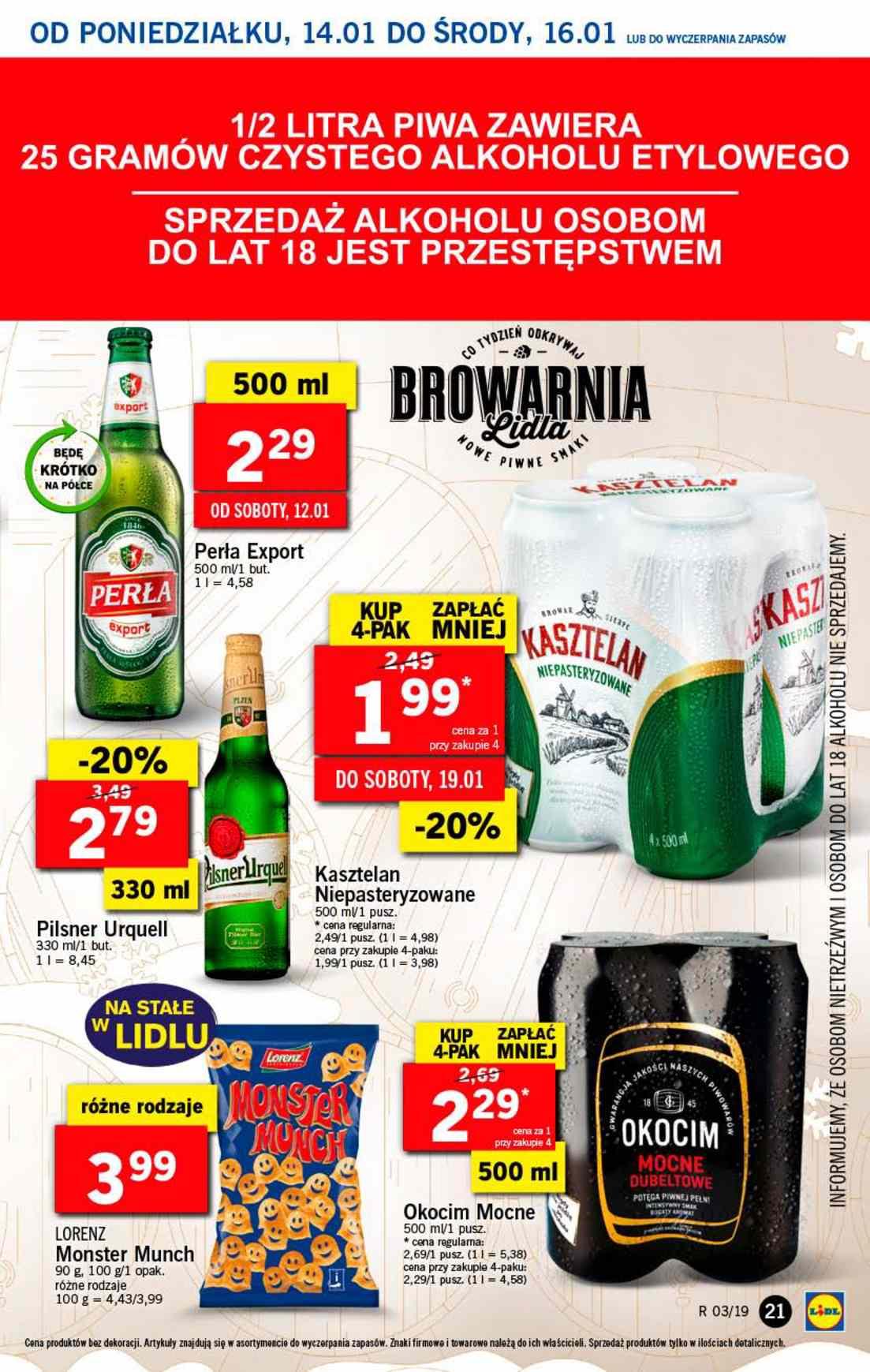 Gazetka promocyjna Lidl do 16/01/2019 str.21