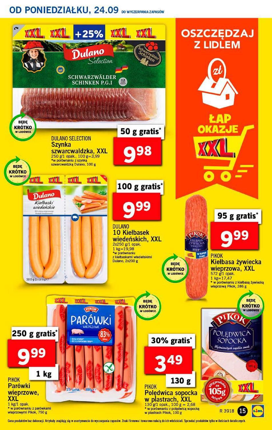 Gazetka promocyjna Lidl do 26/09/2018 str.15