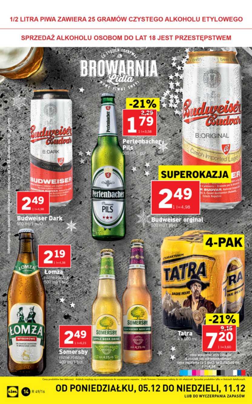 Gazetka promocyjna Lidl do 11/12/2016 str.14