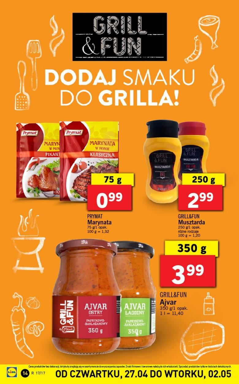 Gazetka promocyjna Lidl do 02/05/2017 str.14