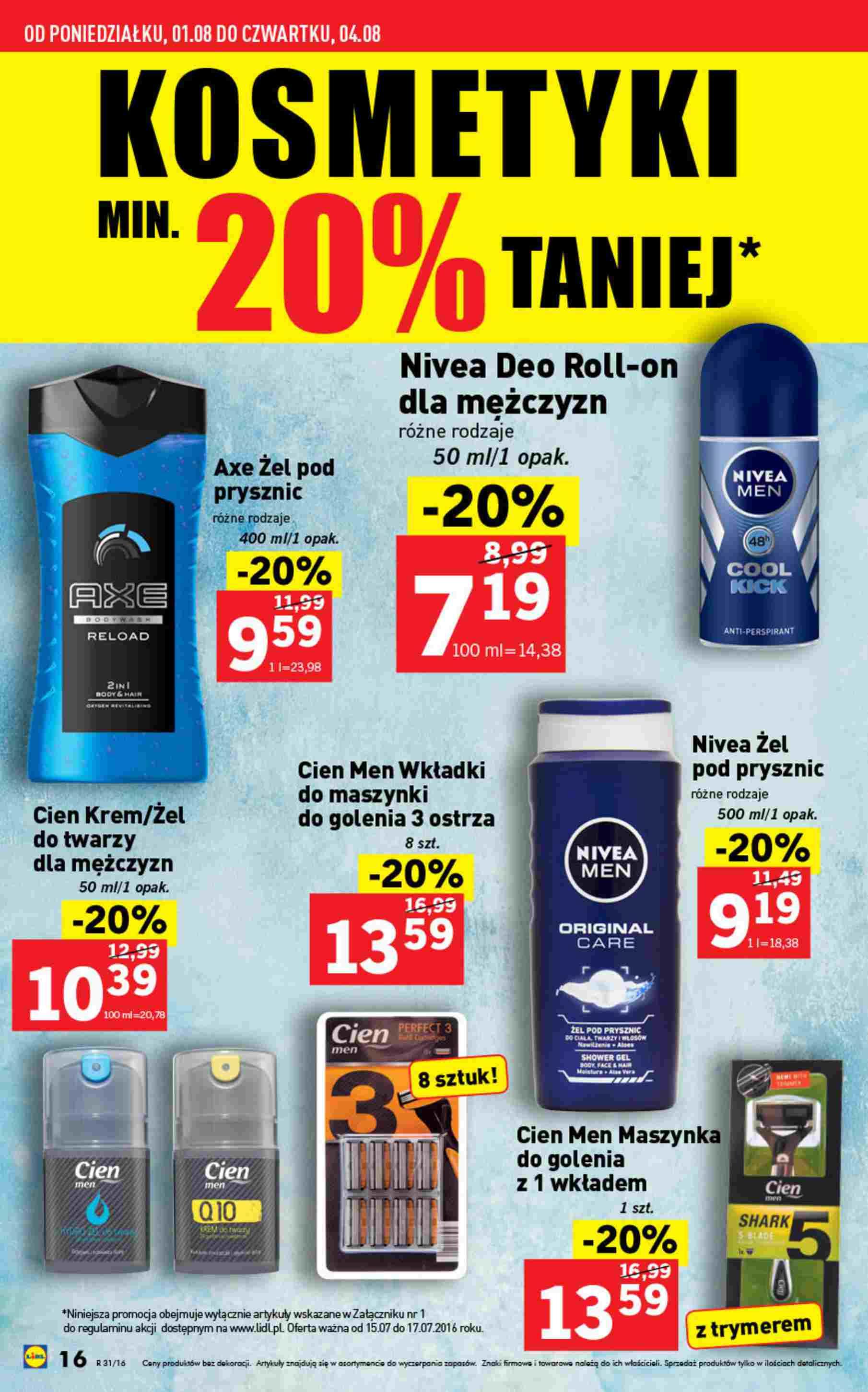 Gazetka promocyjna Lidl do 07/08/2016 str.16