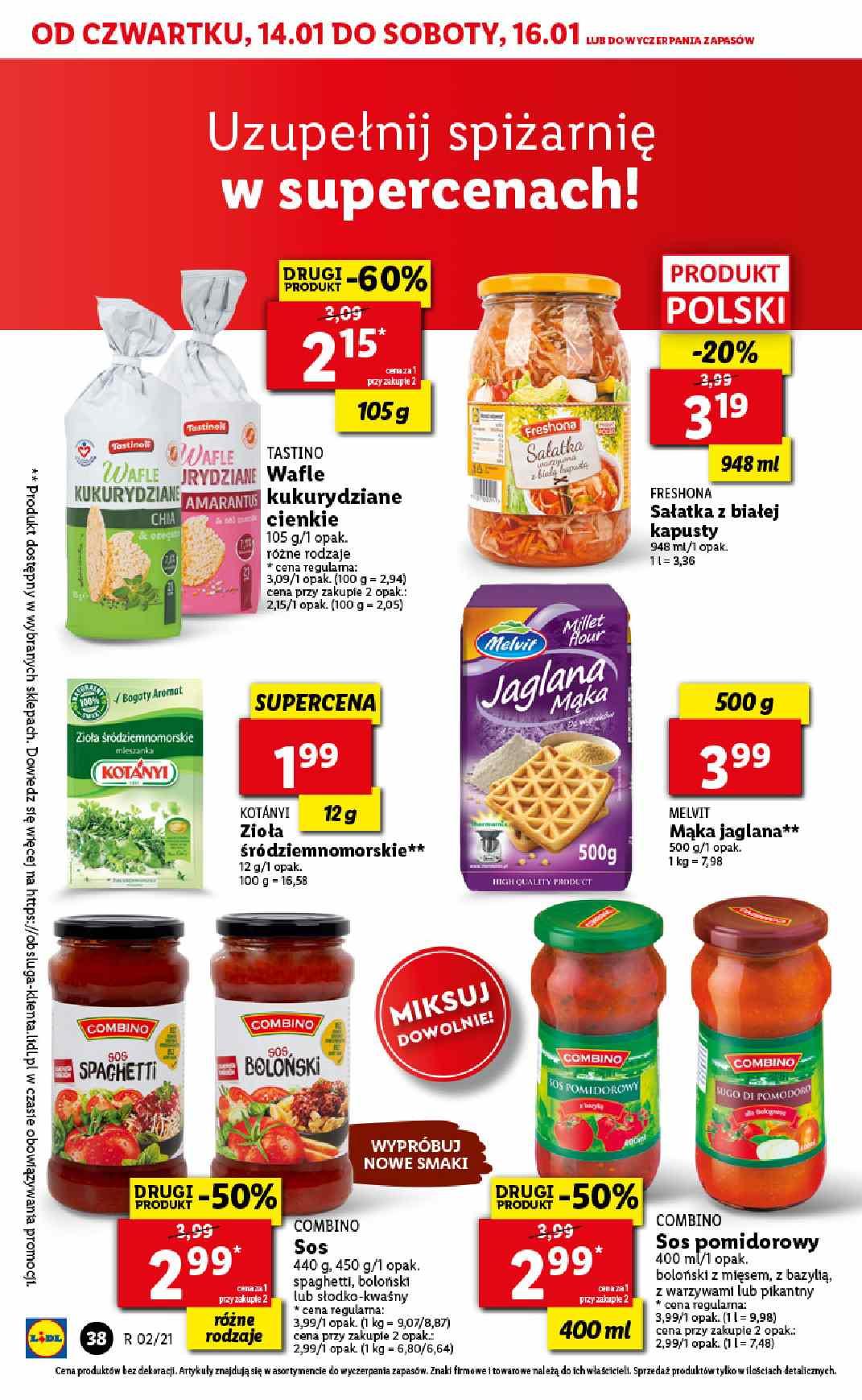 Gazetka promocyjna Lidl do 16/01/2021 str.38