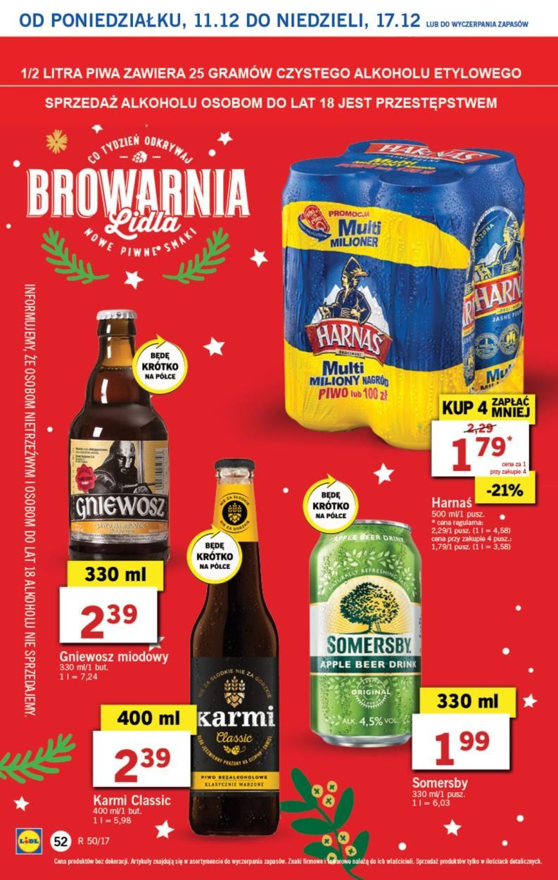 Gazetka promocyjna Lidl do 13/12/2017 str.52