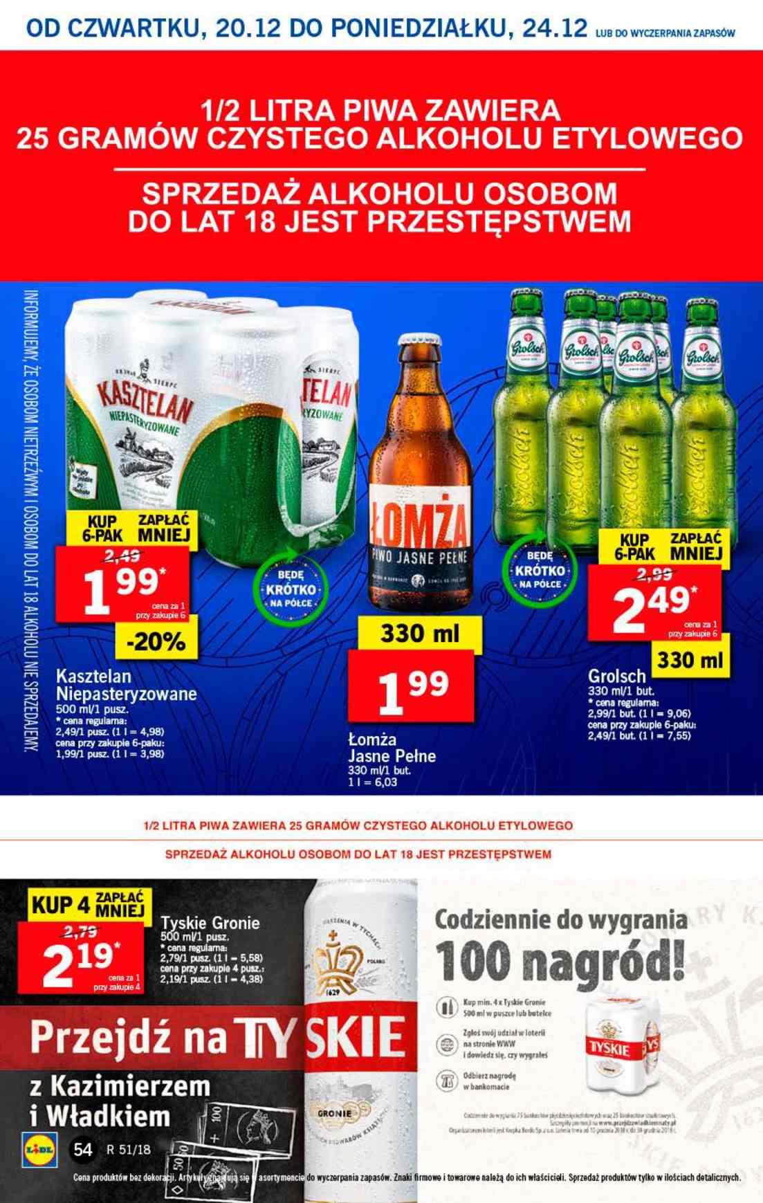 Gazetka promocyjna Lidl do 23/12/2018 str.54