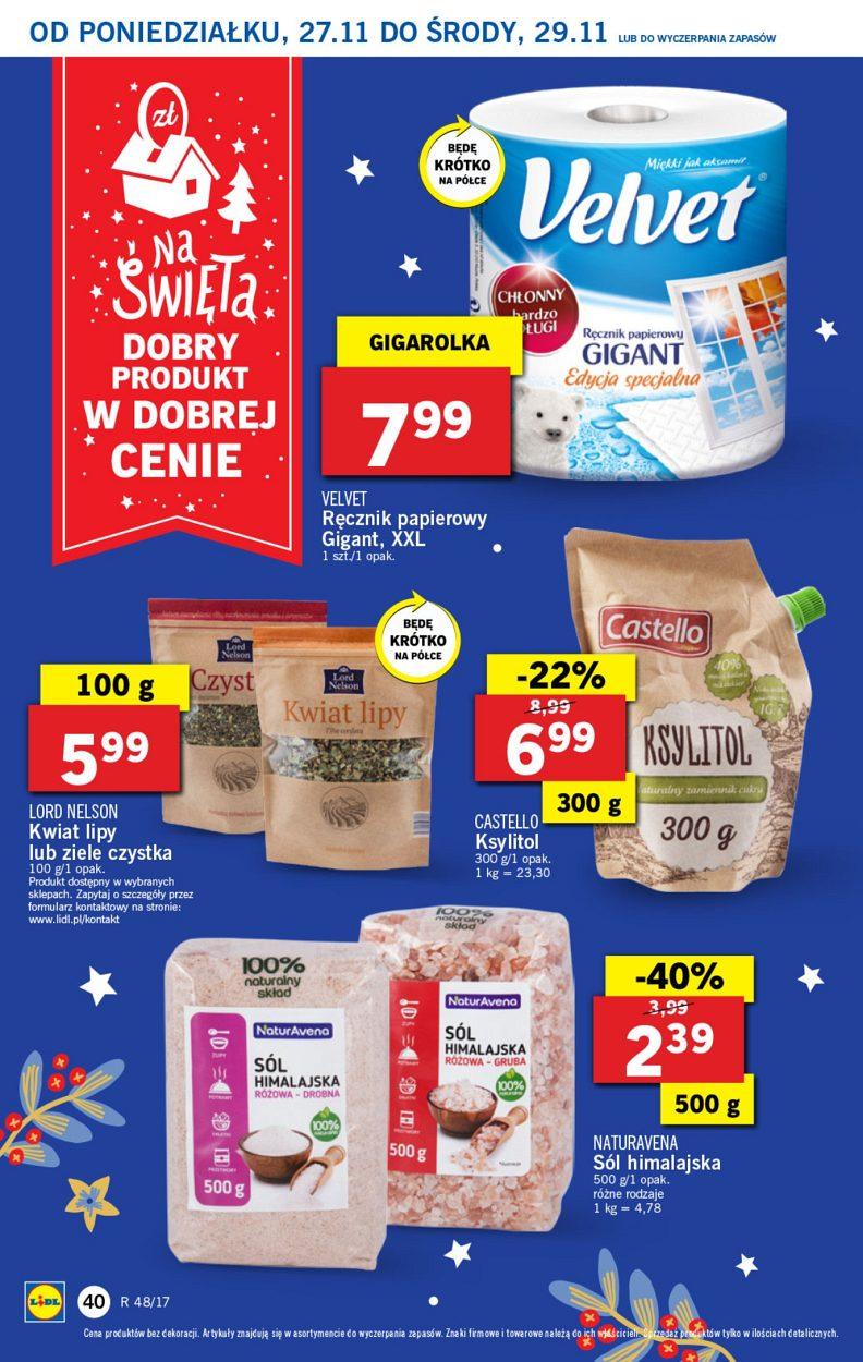 Gazetka promocyjna Lidl do 29/11/2017 str.40