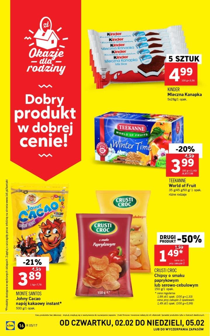 Gazetka promocyjna Lidl do 05/02/2017 str.16