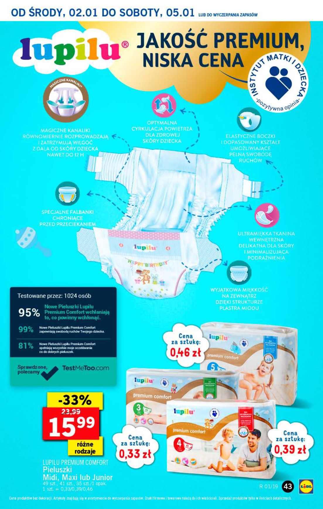 Gazetka promocyjna Lidl do 05/01/2019 str.43