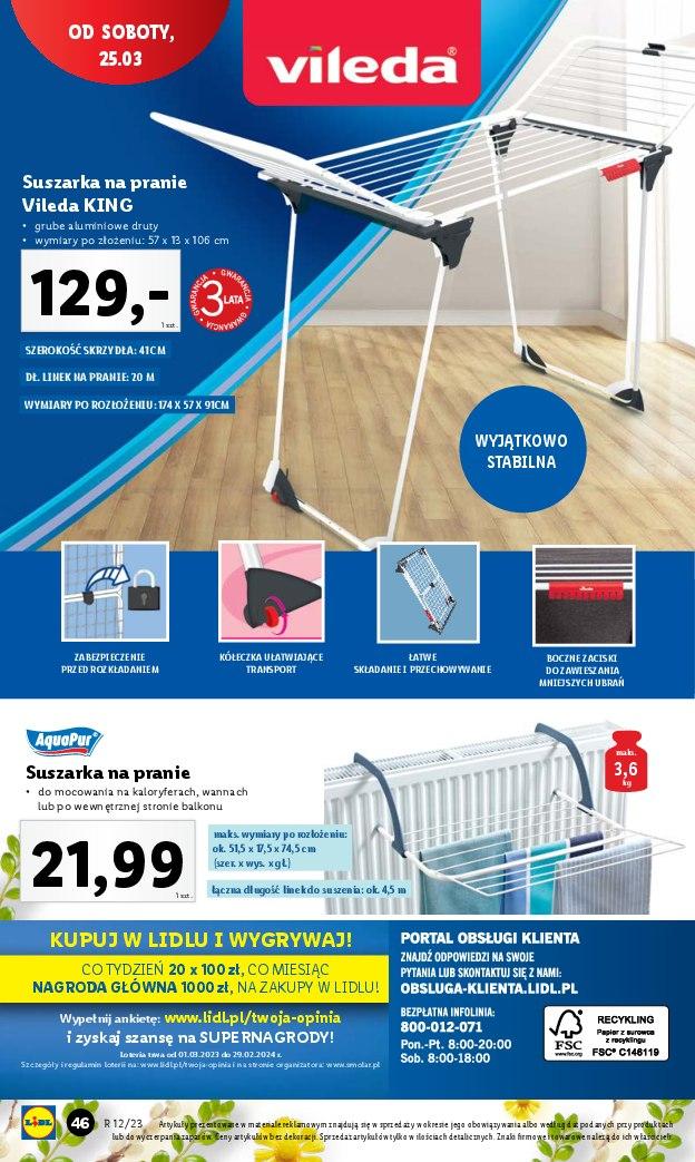 Gazetka promocyjna Lidl do 25/03/2023 str.46