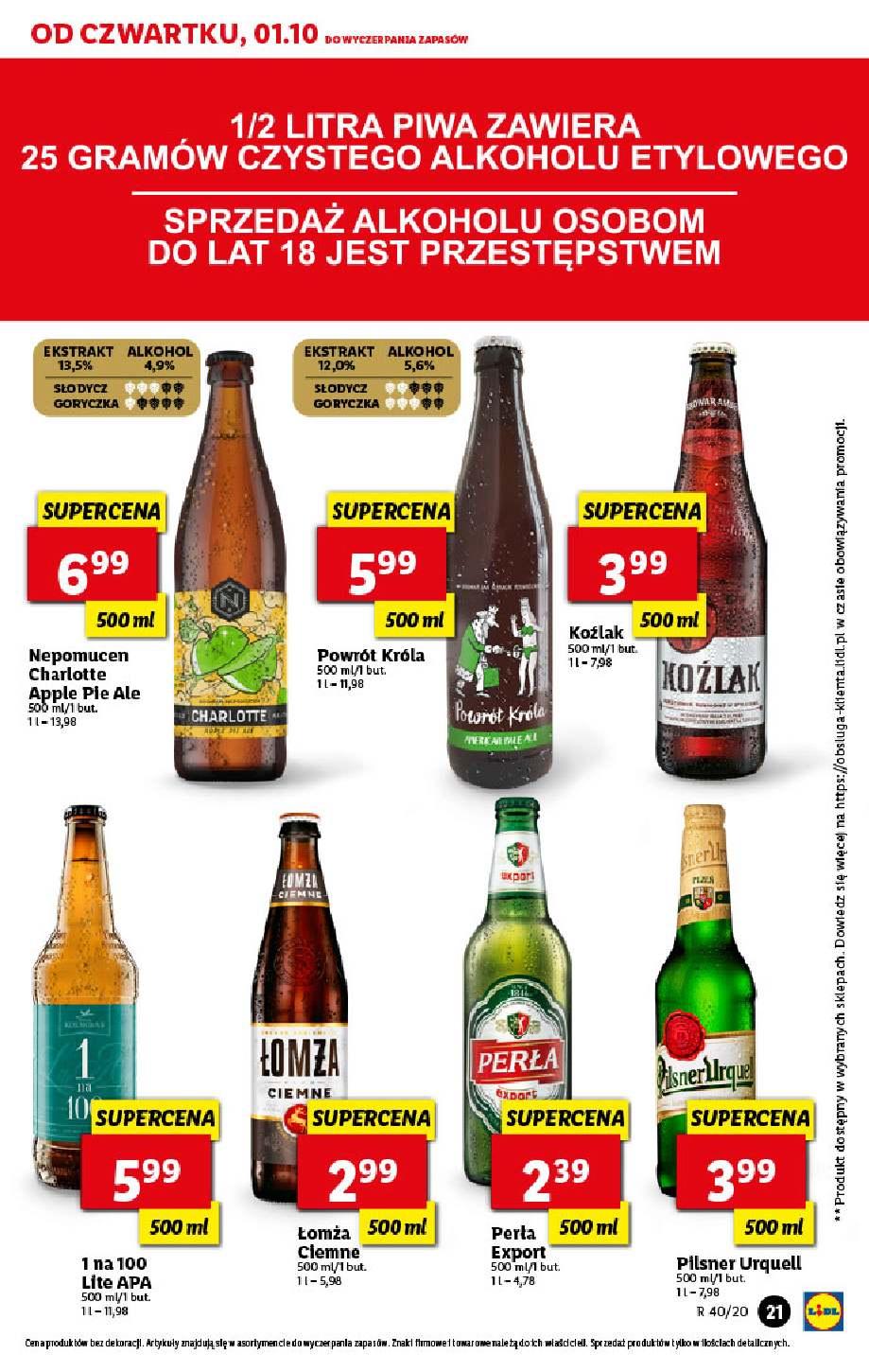 Gazetka promocyjna Lidl do 03/10/2020 str.21