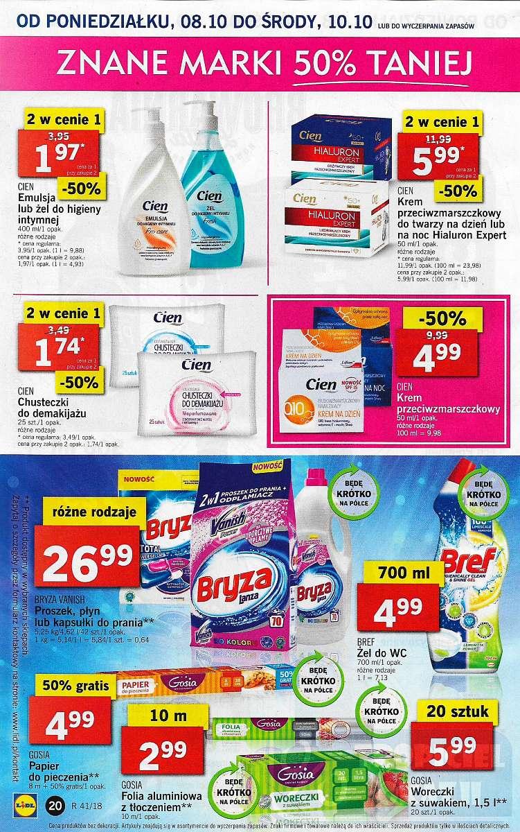 Gazetka promocyjna Lidl do 10/10/2018 str.20