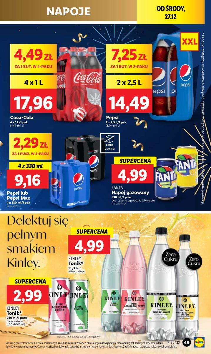 Gazetka promocyjna Lidl do 30/12/2023 str.49