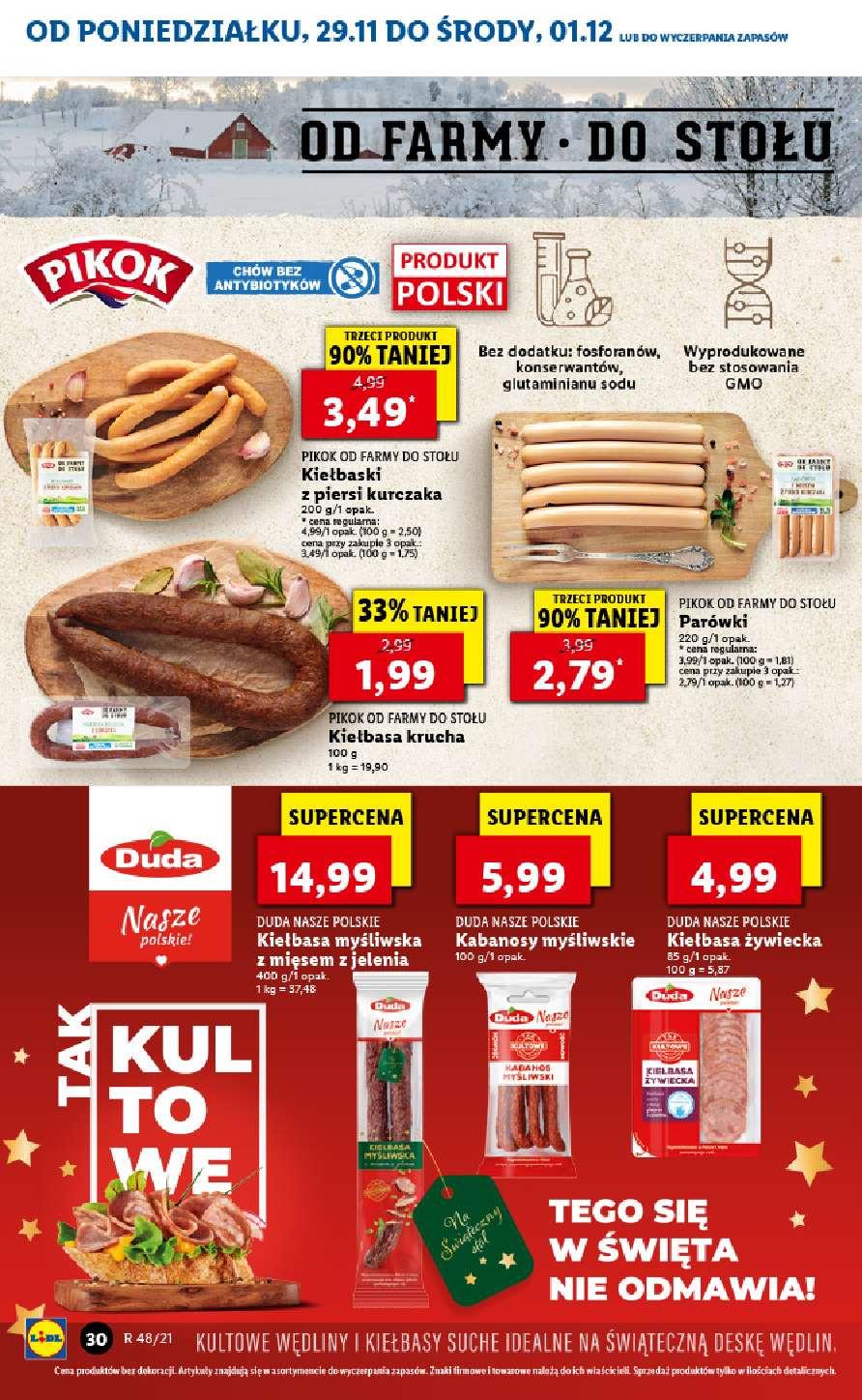 Gazetka promocyjna Lidl do 01/12/2021 str.30