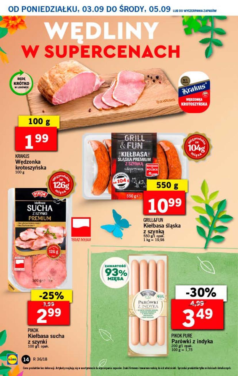 Gazetka promocyjna Lidl do 05/09/2018 str.14