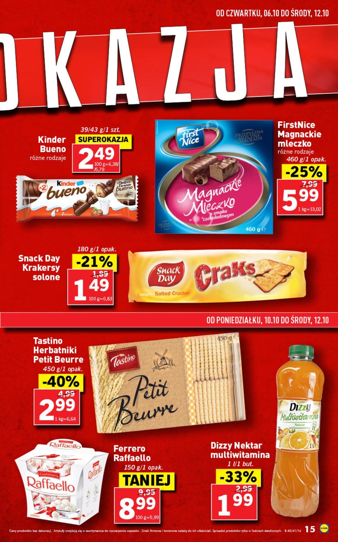 Gazetka promocyjna Lidl do 12/10/2016 str.15