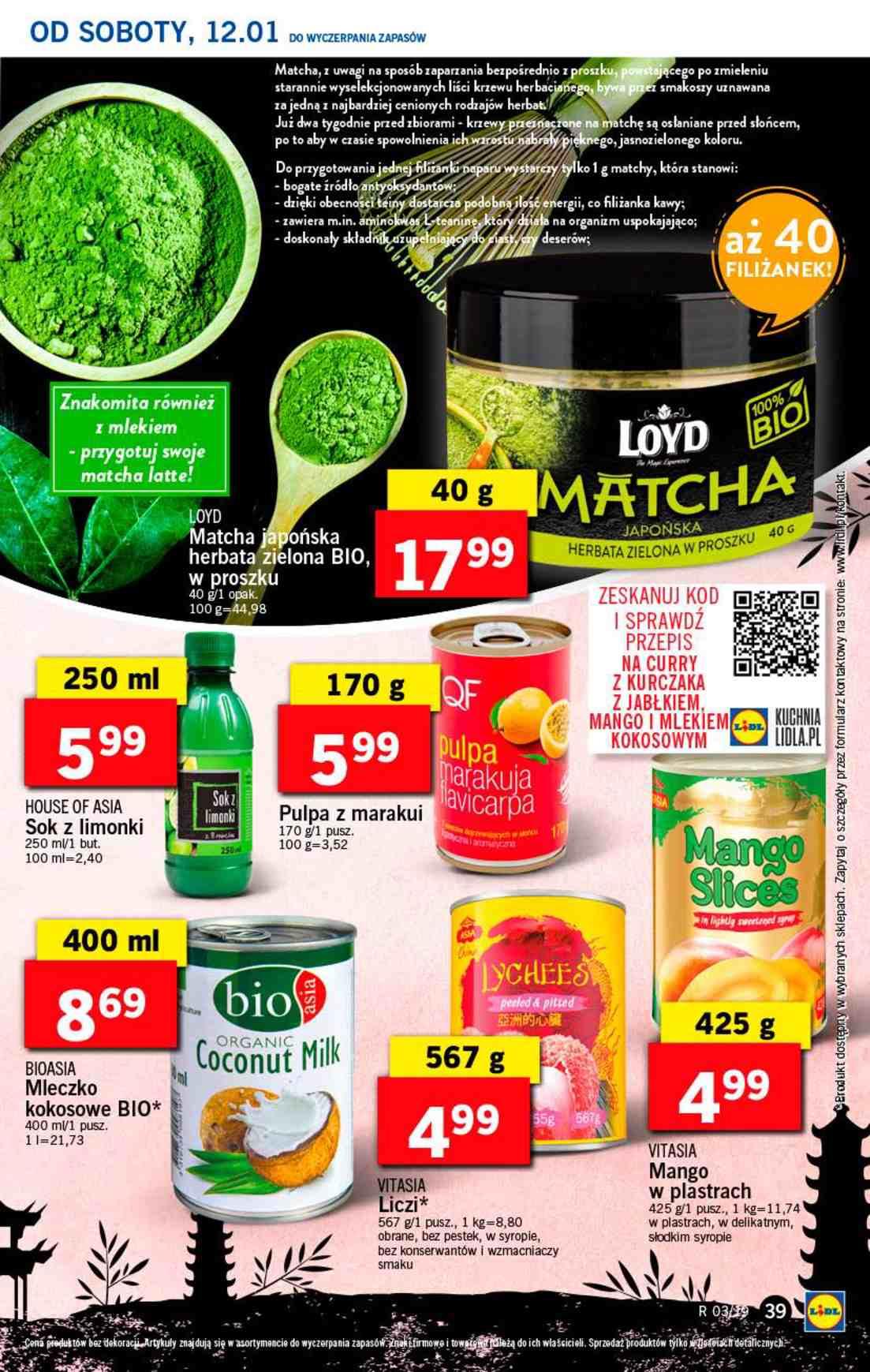 Gazetka promocyjna Lidl do 16/01/2019 str.39