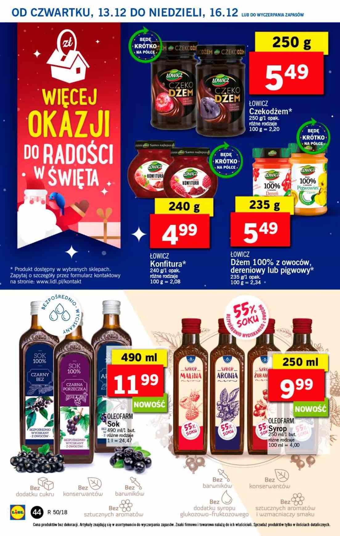 Gazetka promocyjna Lidl do 16/12/2018 str.44