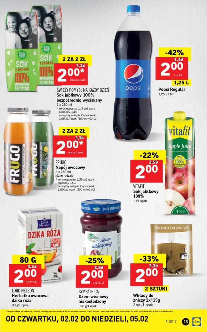 Gazetka promocyjna Lidl do 05/02/2017 str.15