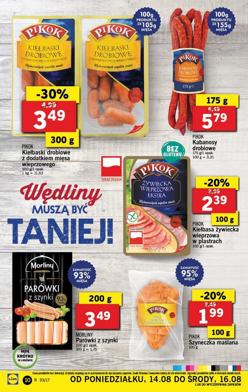 Gazetka promocyjna Lidl do 16/08/2017 str.10