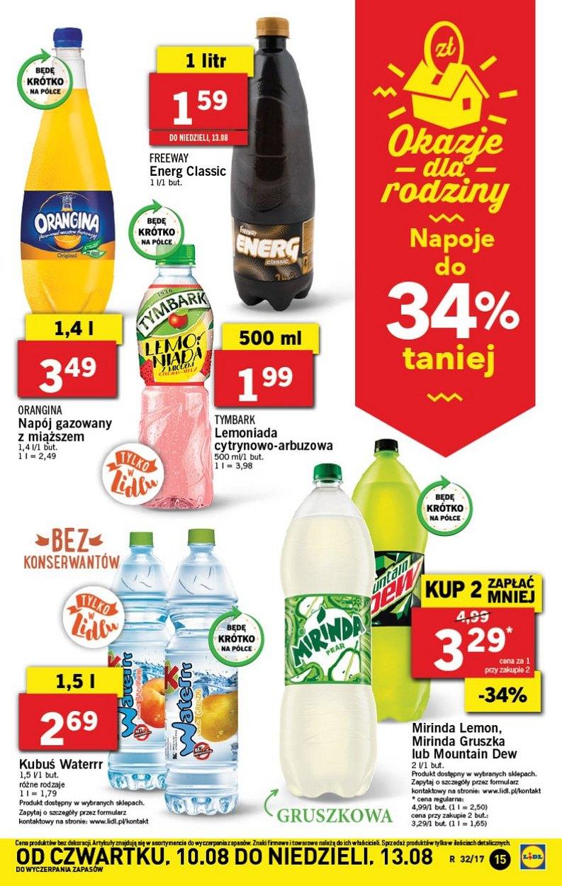 Gazetka promocyjna Lidl do 13/08/2017 str.15