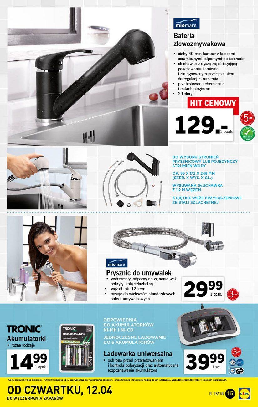 Gazetka promocyjna Lidl do 14/04/2018 str.15