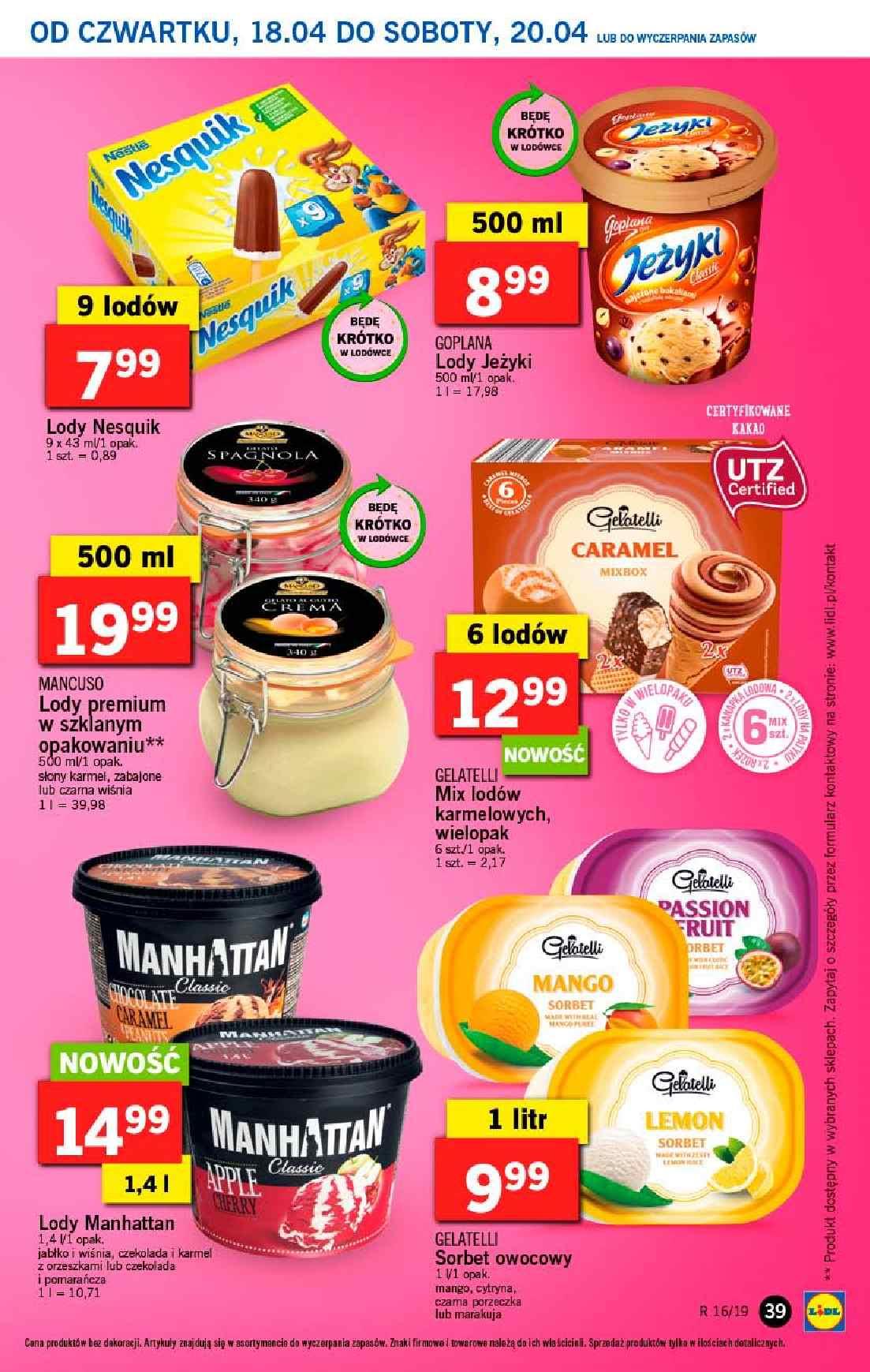 Gazetka promocyjna Lidl do 20/04/2019 str.39