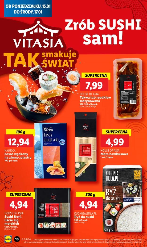 Gazetka promocyjna Lidl do 17/01/2024 str.16