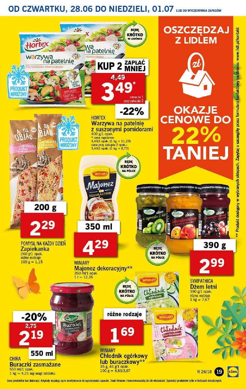 Gazetka promocyjna Lidl do 01/07/2018 str.19