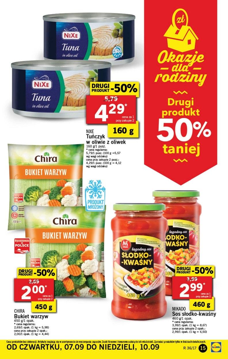 Gazetka promocyjna Lidl do 10/09/2017 str.15