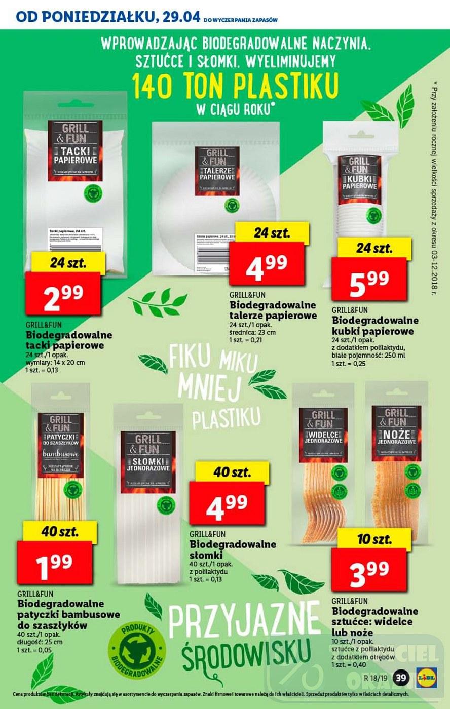 Gazetka promocyjna Lidl do 04/05/2019 str.39