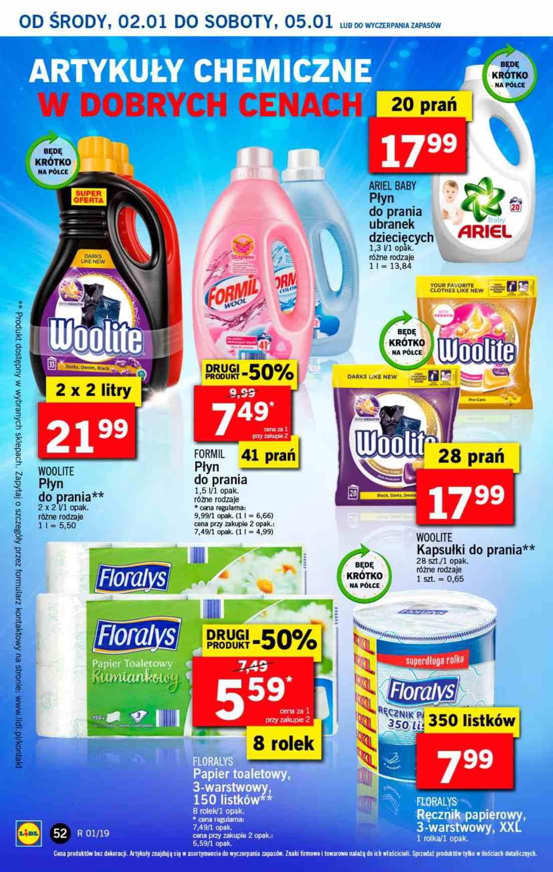 Gazetka promocyjna Lidl do 05/01/2019 str.52